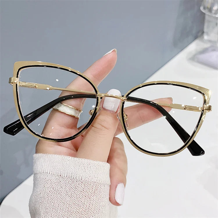 Wholesale New Design Women Optical Frames Fashion Blue Light Blocking Cat Eye Eyeglasses