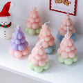 Wholesale Christmas 3D Bubble Tree Candle Christmas Macaron Bubble Shape Scented Candle