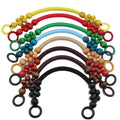 Wood Bead Rope Handle 47cm - 10 Colors Natural Wood Handles for DIY Tote Bags Bohemian Purse Making Wholesale