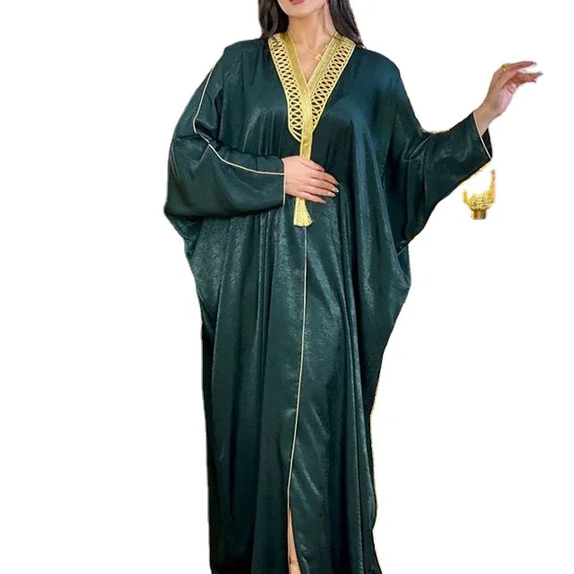 2021 Abaya Kaftan Dress  Moroccan Kaftan batwing Sleeve 2022 New Style Muslim Dress