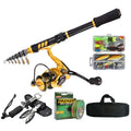 New Product 1.5/1.8/2.1/2.4m Fishing Rod and 3000 Series 13+1BB 5.5:1 Reel Portable Travel Pesca Wheel Combo