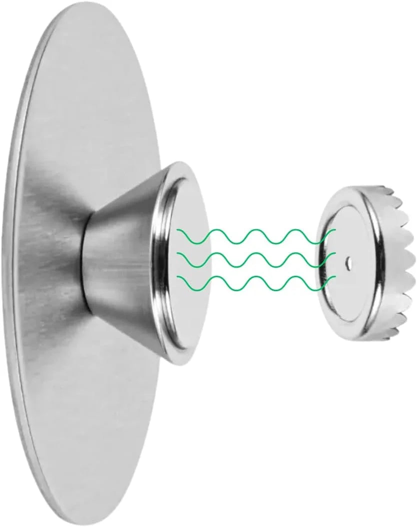 Strong Magnetic Stainless Steel Soap Holder Dish Self-Draining Suction Cup Hooks for Shower Easy Self-Adhesive Installation