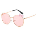 New Children's Metal Round Frame Sunglasses for Kids Custom Logo Lovely Metal Sunglasses