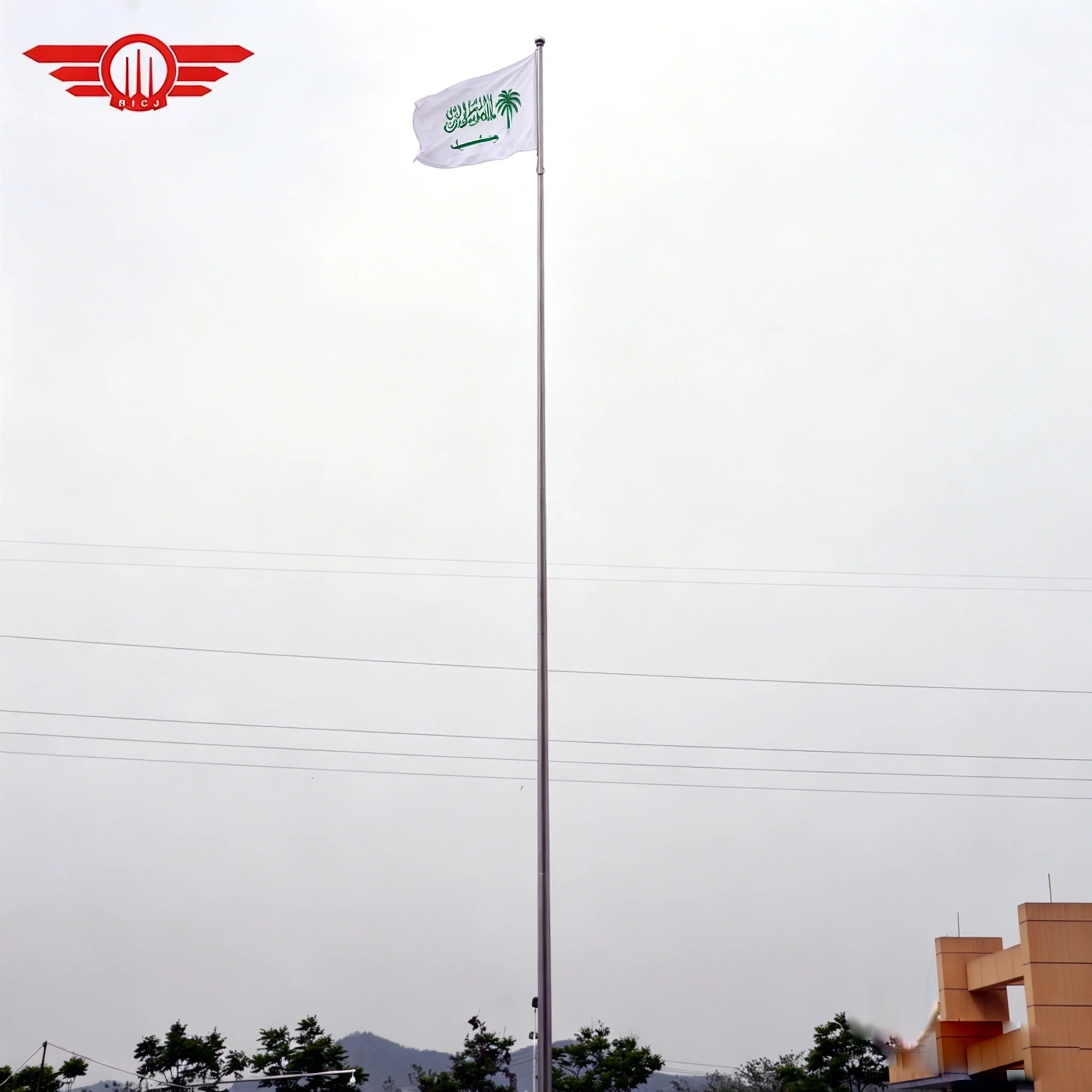 Manufacture 12-18 Meters Flag Poles Giant Stainless Steel Flagpole Used for Hotel Restaurant School Business Premises Flag Pole