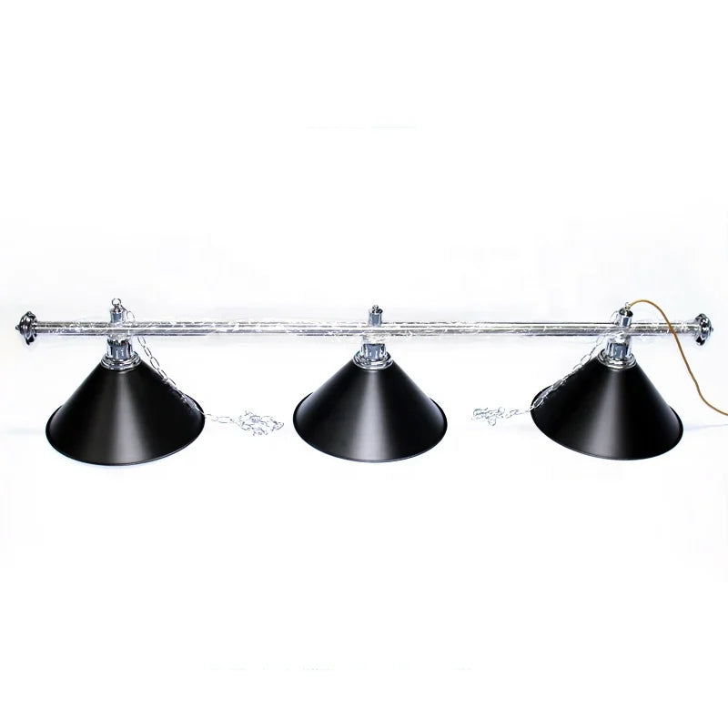 Wholesale Price Classic Style Pool Billiard Table Light 3 Metal Shades Lamp for Club Sports Illumination on Sale