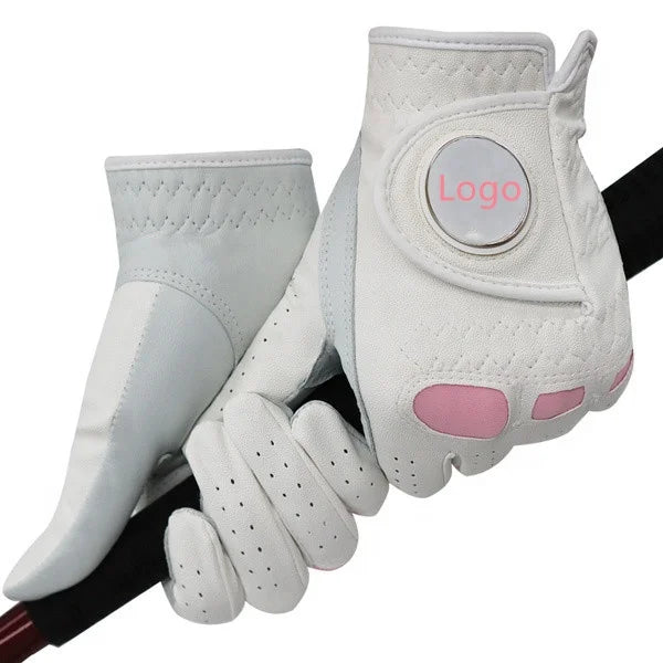 Wholesale Custom Logo Women Golf Gloves Leather Left Hand Fit Right Handed Golfer All Weather Durable Grip With Best Price