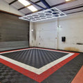 Anti Slip Garage Floor Tiles DIY Interlocking Plastic Flooring for Garage & Car Care Room-Easy Installation