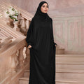 Fashion Women Robe Islamic Clothing  Plain Abaya Designs for Muslim Eid Dress