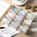 10Pcs/Set Cute Very Fine Tape Colorful Handbook Material Tape Dividing Line Border Handbook Tape Thin Strips Decorative Stickers