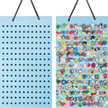 Fashion Large Capacity Jewelry Necklace Earring Organizer Bag Wall Hanging Brooch Display Bag Felt Badge Storage Bag