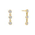 SS CZ  925 Sterling  Silver Dainty Dangle  Earring for Women Fine Jewelry