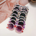 2025 Luxury Trending Shiny Diamonds Square Sunglasses for Women Hot Selling UV400 Gradient Rhinestone Eyewear with Shade