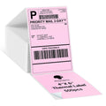 Phomemo B246D PM241 Thermal Shipping Labels Self-Adhesive Pink Mailing Sticker BOPP Material Strong Rubber Acrylic Label Printer