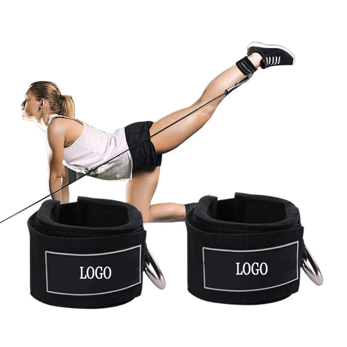 Thick Premium Neoprene Padding Foot Ankle Strap Attachment Cuff for Glute Kickback Leg Workouts