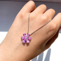 Jewellery Pear Cut 925 Sterling Silver Sapphire Fine Jewelry Pendants Charms  for Women Fashion Jewelry Pendants Charms