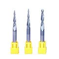 Jinchuan ODM/OEM Supported Ball Nose Carving Bit Tungsten Steel Tapered 6mm HRC55 AlTin Coating 3D Engraving CNC Router 10 Pcs