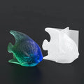B-5551 3D Flat Goldfish Crystal Glue Silicone Candle Mold Epoxy Resin Mould Home Desktop Decoration Gypsum Handmade Aromatherapy