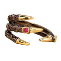 Fashion Creative Tyrant Golden Dragon Claw Exotic Rings Diamond Black Eagle Claw Punk Ring for Men