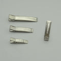 3.5cm 4.8cm  Silver Arched Rectangle  Metal Alligator Clips with Double Prongs Duck Hairpins Hair Barrettes