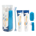 Dog Dental Cleaning Kit Pet Cat Teeth Cleaning Brushes Set With 360Â° Finger Toothbrushes Double-sided Toothbrush and Toothpaste