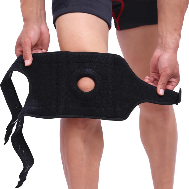 Aolikes 7910 Adjustable Compression Knee Brace With Spring Side Stabilizers and Eva Pads Knee Support for Sports