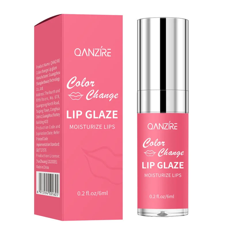 Color-Changing Lip Oil Flash Mirror Moisturizing Lip Pearlescent Nourish Liquid Lip Plumper Gloss
