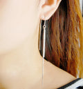 925 Silver Tassel Earring Ear Line Wholesale Earrings Romantic Lady Fashion Jewelry 2021