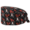 All With Buttons Elastic Band Buckle Surgical Cap Cute Animal Pattern Printed Flowers Operating Room Beauty