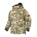 Men's Fan Tactical Jacket Waterproof Soft Shell Hoodie Hiking Jacket