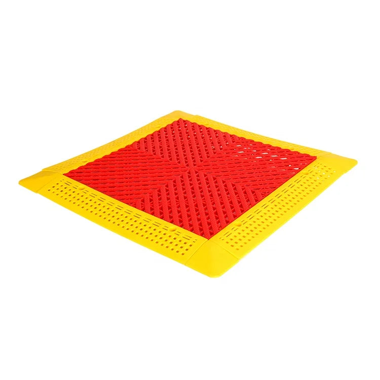 Modern 40x40cm Interlocking Garage Floor Tiles Industrial Outdoor 20mm Thick Plastic PVC/Vinyl Grating PP Car Wash Floors Indoor