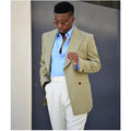 Winter Casual Light Green Top Lapel Men Suits Wedding Tuxedo Groom Wear Party Prom Best Men Jacket Suit for Banquet Street Wear