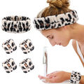2023 Latest Design CELIAY Star Print Microfiber Bow Face Wash Headband and Wristband Set for Women