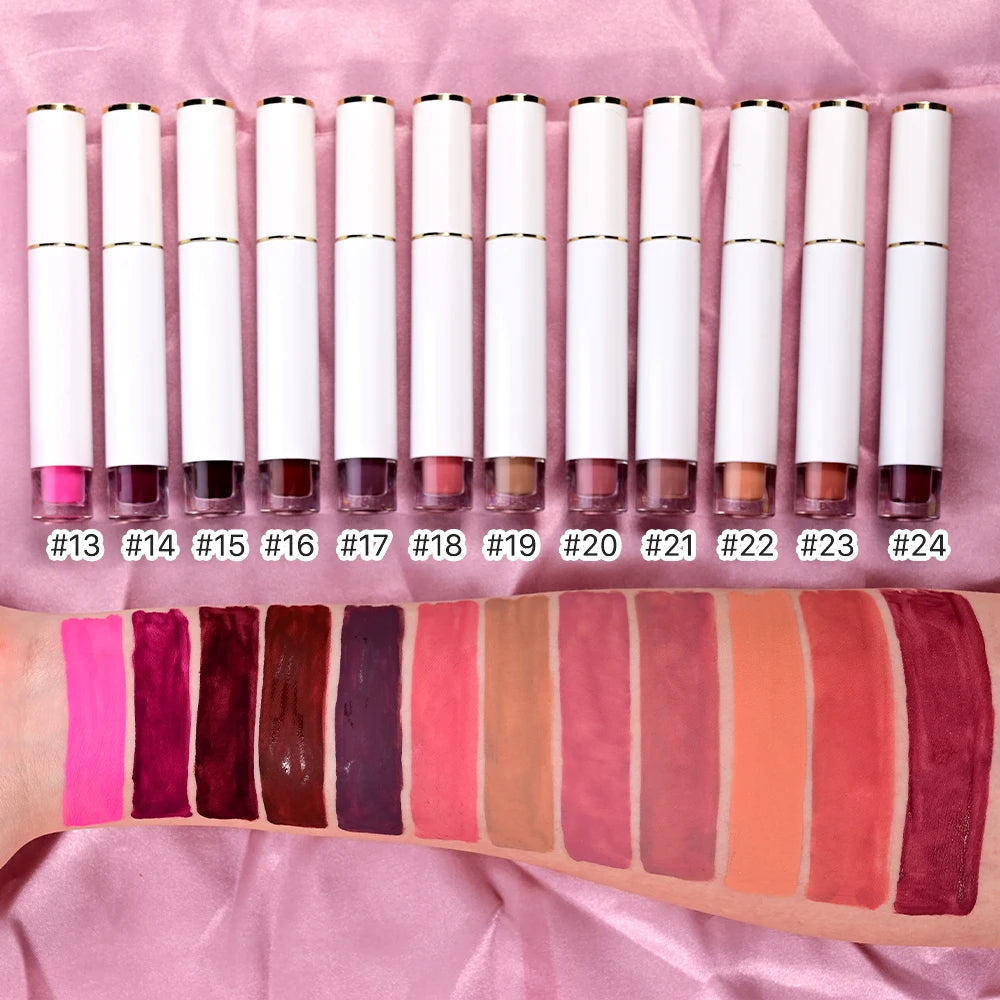 Long Lasting Vegan Cruelty Free Private Label Waterproof Custom Logo High Pigment Hydrating Moisturizing Mineral Matte Liquid
