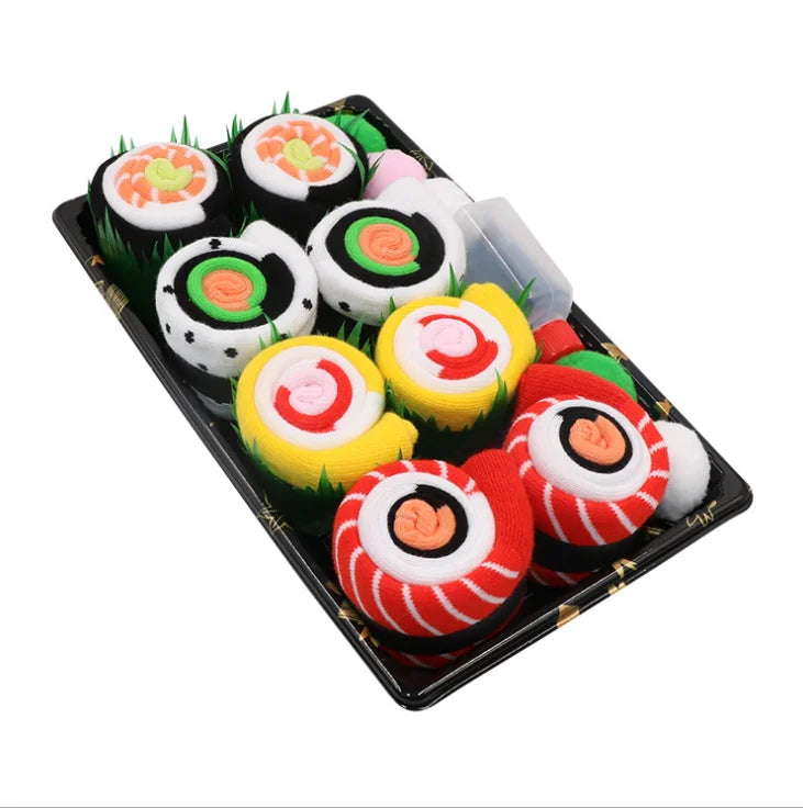 Sushi Creative Socks Box High Street Fashion Men's Women's Socks Basketball Socks Gift Box