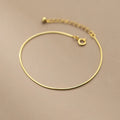 925 Silver Minimalist Simple Snake Bone Chain Bead Gold Plated Bracelets Fashion Jewelry Bracelets for Women