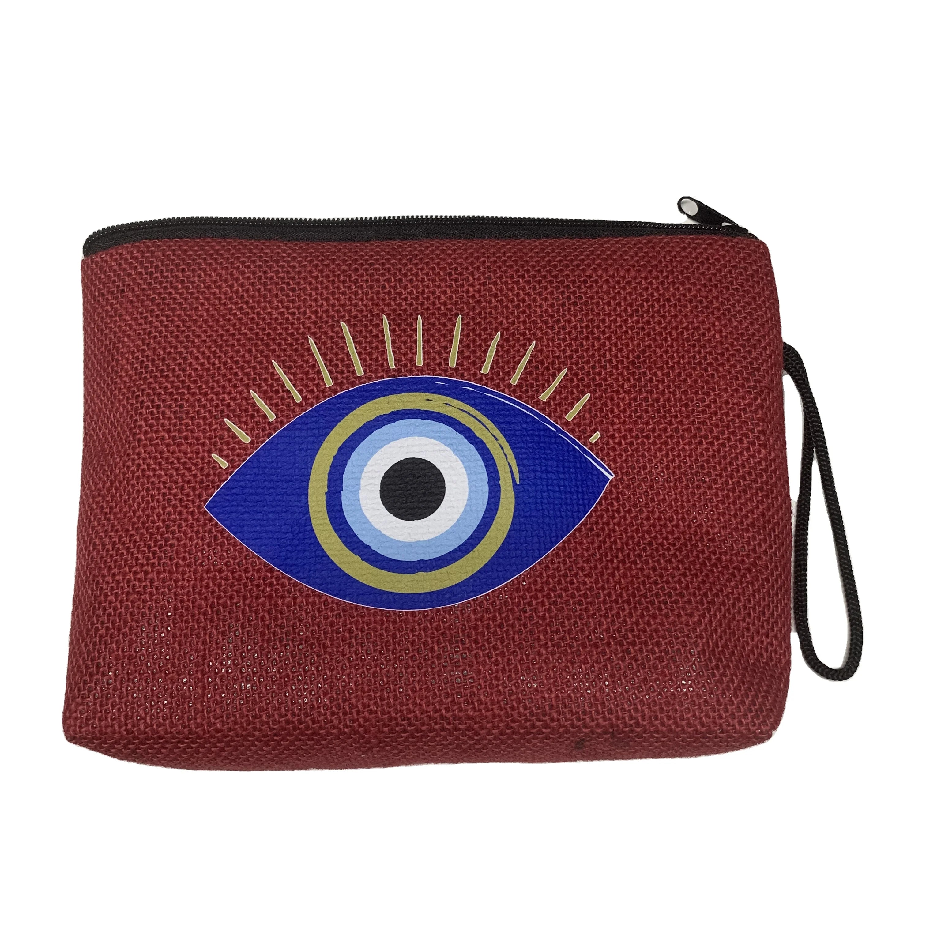 Fashion Custom Logo Printed Plain Organizer Cotton Canvas Pouch Gift Pencil Toiletry Travel Women Makeup Cosmetic Bag