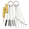 More Quality 11pcs /set Airbrush Spray Gun Nozzle Cleaning Kit Needle & Brush Washing Set Repair Tool