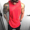Men's Workout Tank Tops Bodybuilding Muscle Cut Off Sleeveless T Shirt Gym Vest