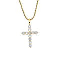 CN290 Hip Hop Cross Pendant Brass Micro Pave with AAA Zircon Stone Necklace Jewelry for Men Women