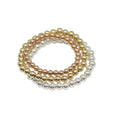 Beadsnice 14K Gold Filled Beaded Stretch Bracelet Stackable Bracelets