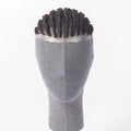 Ready to Ship Ntaural Black 100% Brazilian Hair PU Size 8X10 Toupee Box Braids for Black Men