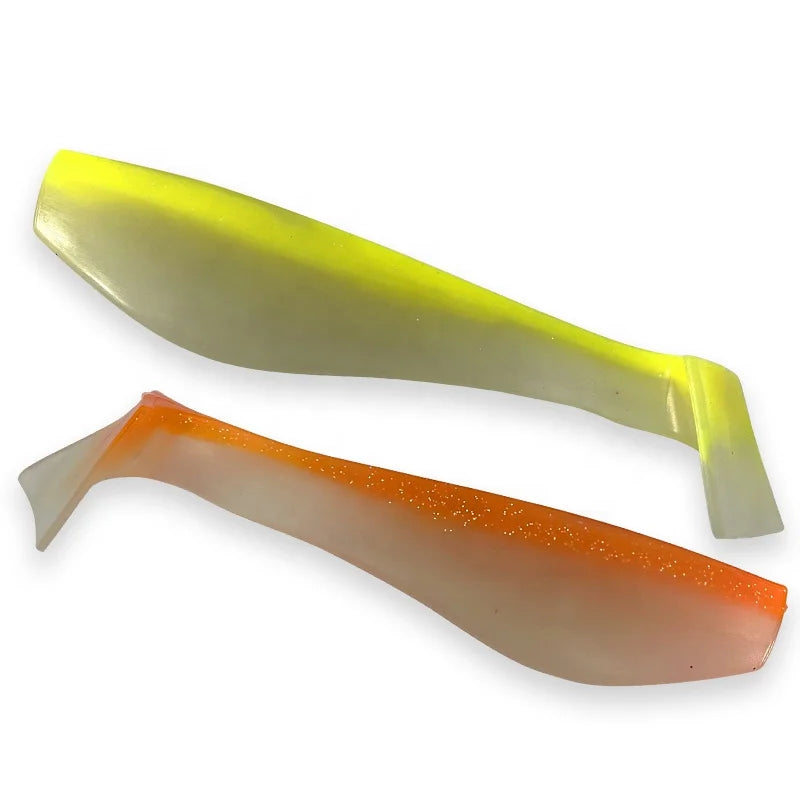 TAKEDO 17CM 52G T-tail Soft Fishing Lures Luminous Fishing Bait PVC Trolling Softbaits With Sound Bead Wobblers for Tuna Shark