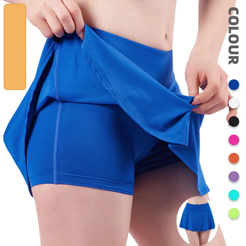 Waist Lifting Buttocks Yoga Short Skirt Quick Drying Breathable Tennis Training Sports Badminton Skirt for Women