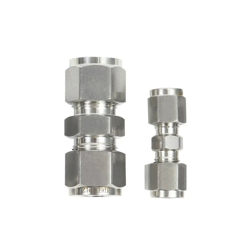 Tube Fitting Stainless Steel 316 Swagelok  Compression Fitting  Straight Union  with Twin Ferrules  Instrument Fitting