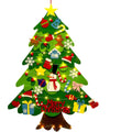 Felt Christmas Tree for Kids with Lights 32 Ornaments DIY Felt Tree Set Xmas