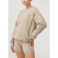 High Quality Jogger Fleece Plain Crewneck Sweatshirt Custom Embroidered logo Women Crew Neck Sweatshirts