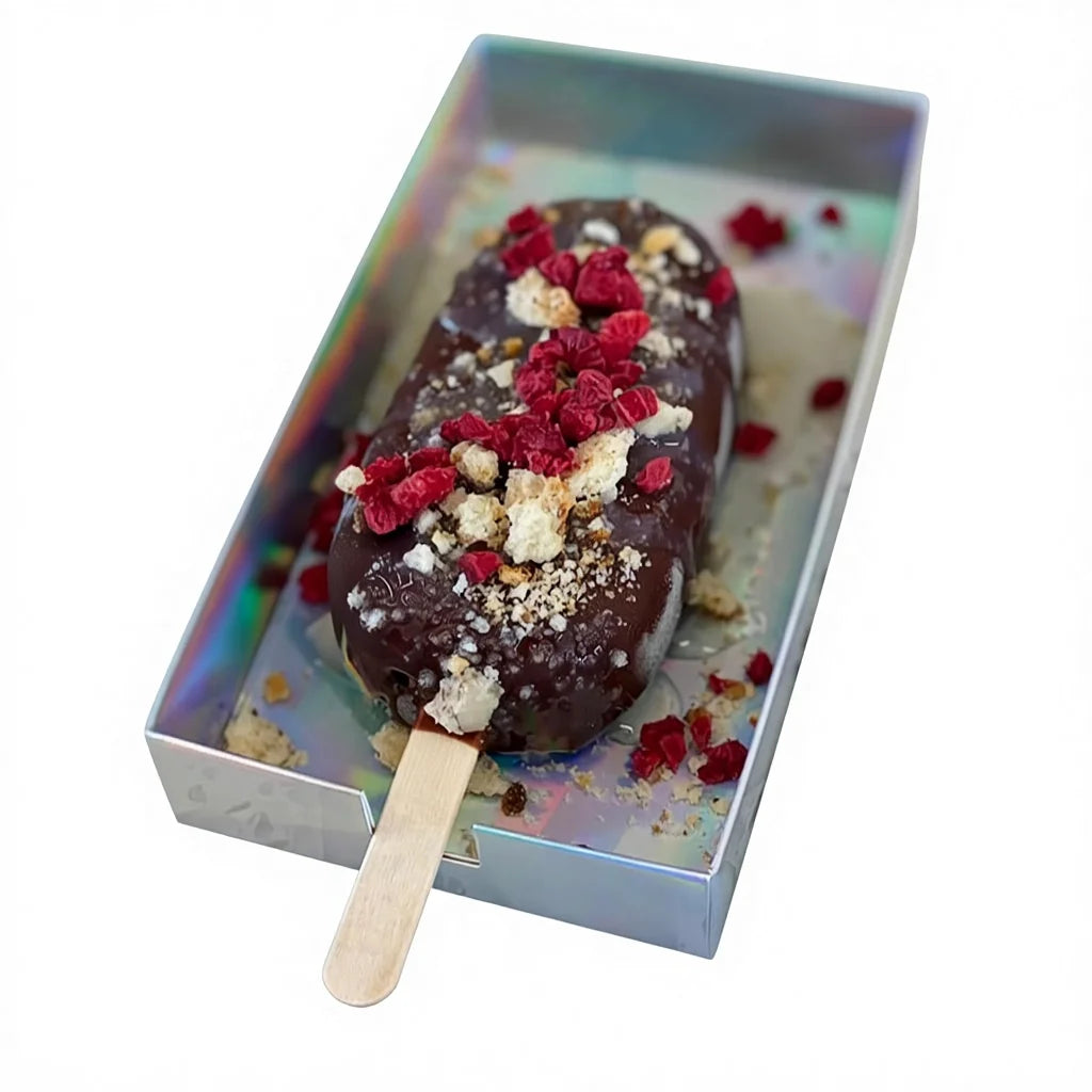 Customized Food Grade Ice Cream Box Ice Pop Paper Tray Dessert Cake Packaging Box Without Glue