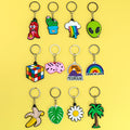 Trending Designer Custom Keychain Cute Food PVC Keychain Charms for Girls Personalized Keychains and Keychain Accessories Bulk