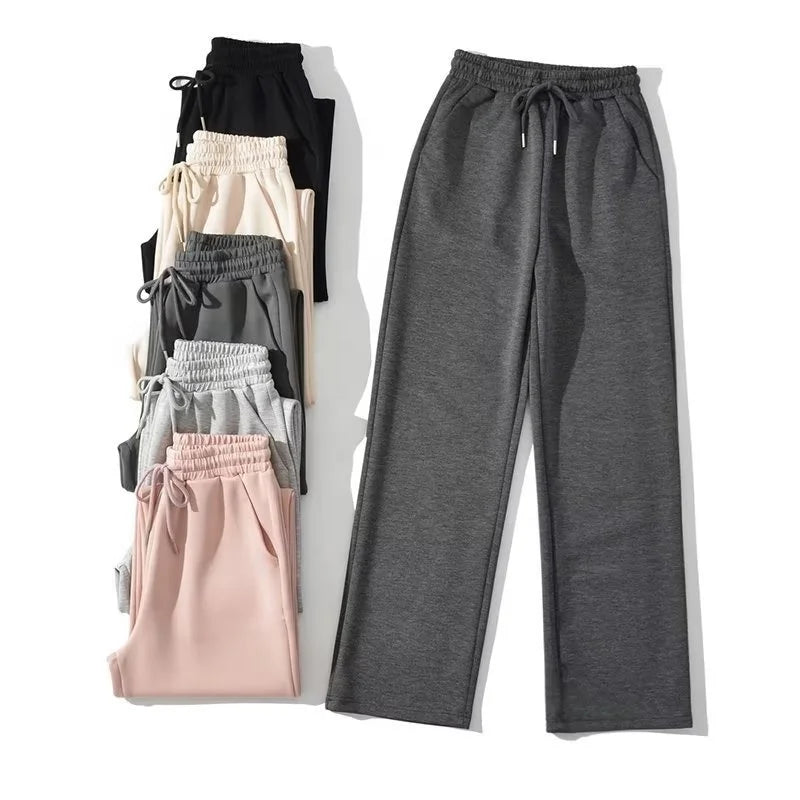Women Outdoor Thermal Loose Comfortable Oversize Cotton Running Jogger Pants