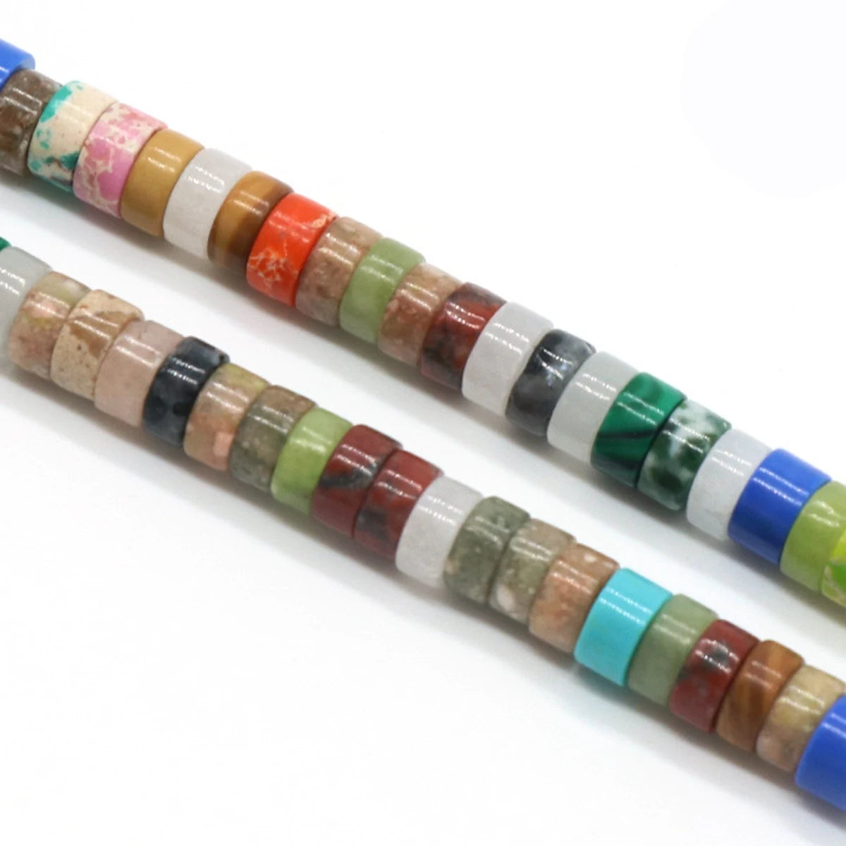Crystal Agate Color Stone 3x6mm Spacer Flat Bead Abacus Beads Diy Bracelet Necklace Earring Accessories Materials